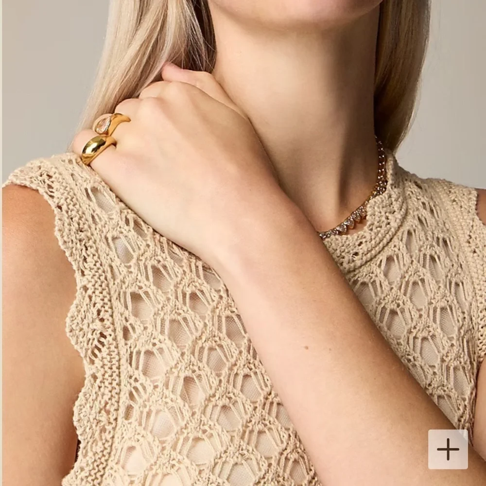 J crew Pointelle sleeveless sweater-dress